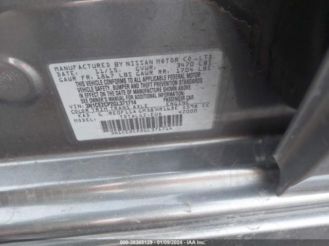 Photo 8 VIN: 3N1CE2CP2GL371714 - NISSAN VERSA NOTE 