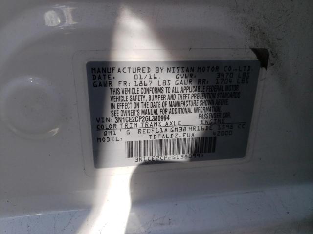 Photo 9 VIN: 3N1CE2CP2GL380994 - NISSAN VERSA NOTE 