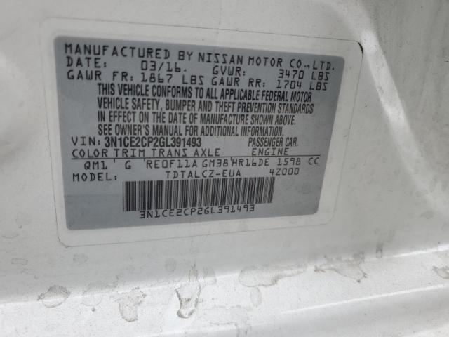 Photo 11 VIN: 3N1CE2CP2GL391493 - NISSAN VERSA NOTE 