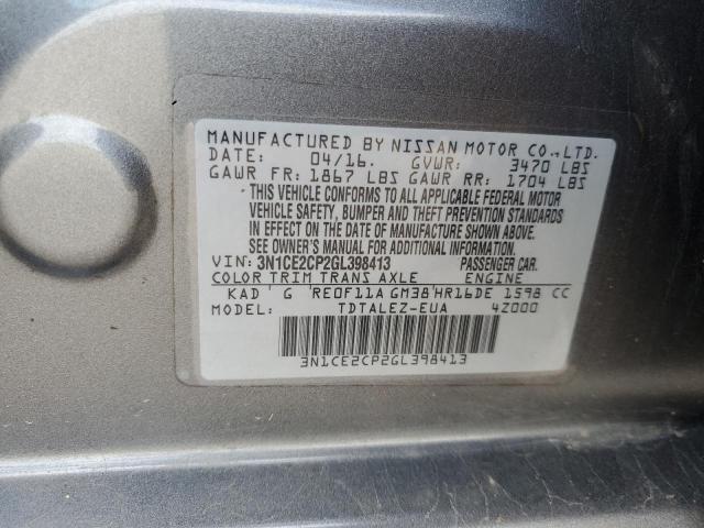 Photo 11 VIN: 3N1CE2CP2GL398413 - NISSAN VERSA 