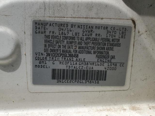 Photo 11 VIN: 3N1CE2CP2GL398458 - NISSAN VERSA NOTE 