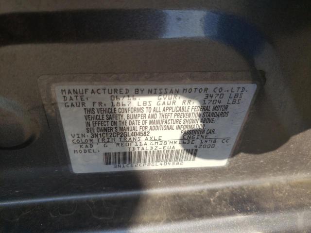 Photo 9 VIN: 3N1CE2CP2GL404582 - NISSAN VERSA NOTE 