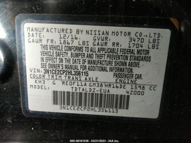 Photo 8 VIN: 3N1CE2CP2HL356115 - NISSAN VERSA NOTE 