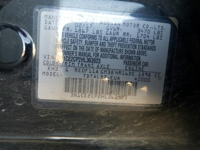 Photo 9 VIN: 3N1CE2CP2HL363923 - NISSAN VERSA NOTE 