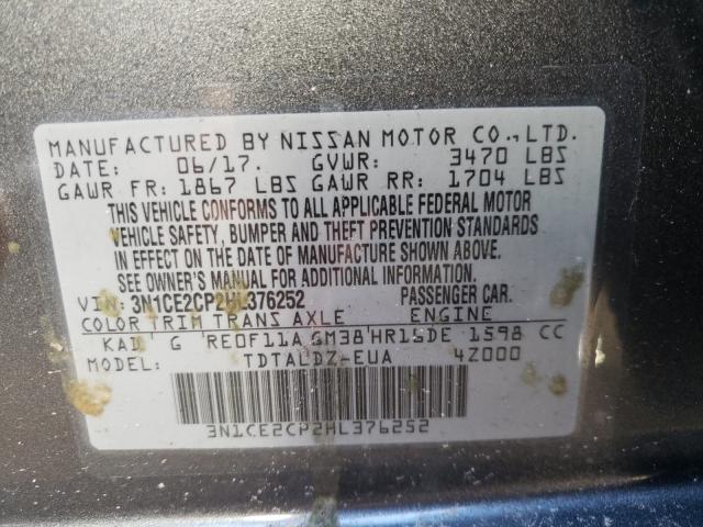 Photo 9 VIN: 3N1CE2CP2HL376252 - NISSAN VERSA NOTE 