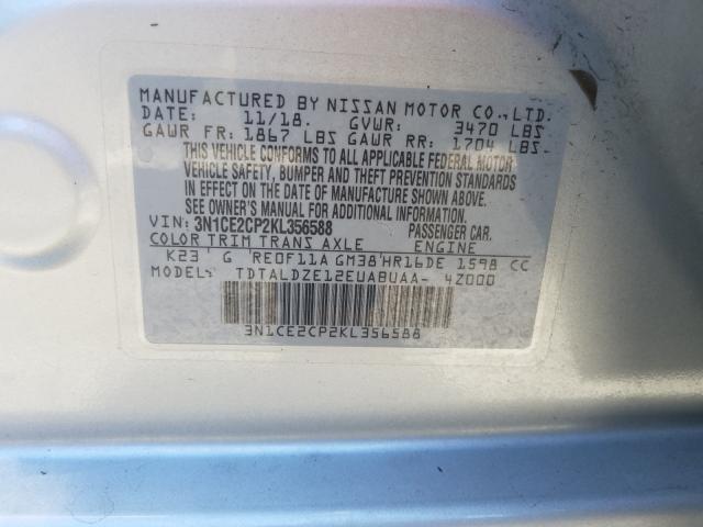 Photo 9 VIN: 3N1CE2CP2KL356588 - NISSAN VERSA NOTE 