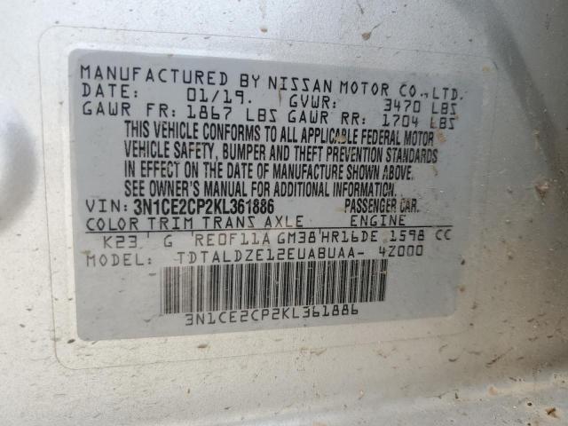 Photo 12 VIN: 3N1CE2CP2KL361886 - NISSAN VERSA 