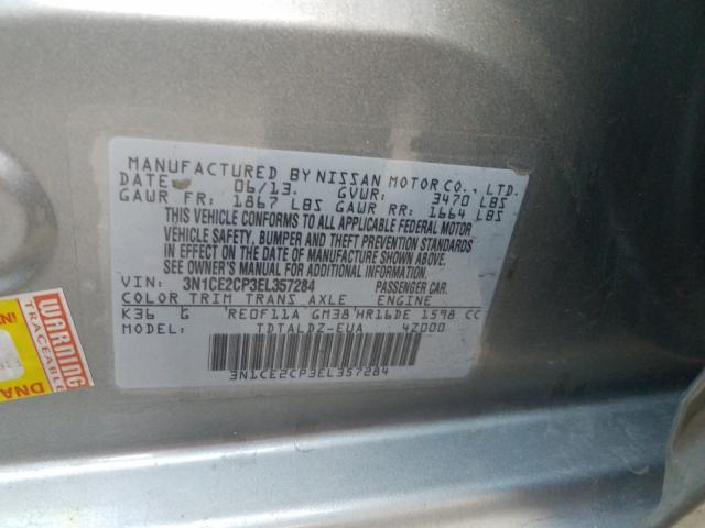 Photo 9 VIN: 3N1CE2CP3EL357284 - NISSAN VERSA NOTE 