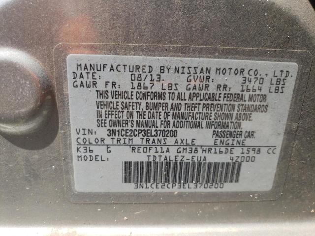 Photo 12 VIN: 3N1CE2CP3EL370200 - NISSAN VERSA NOTE 