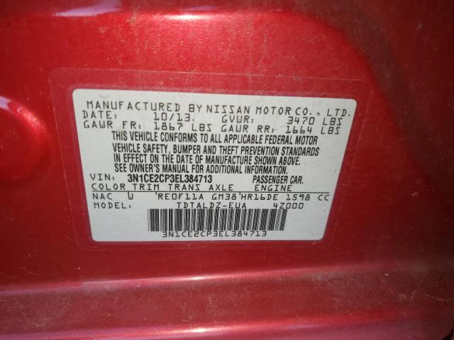 Photo 11 VIN: 3N1CE2CP3EL384713 - NISSAN VERSA NOTE 