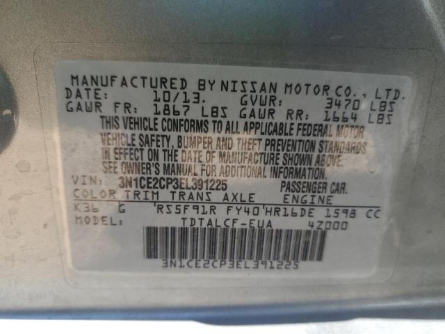 Photo 11 VIN: 3N1CE2CP3EL391225 - NISSAN VERSA NOTE 