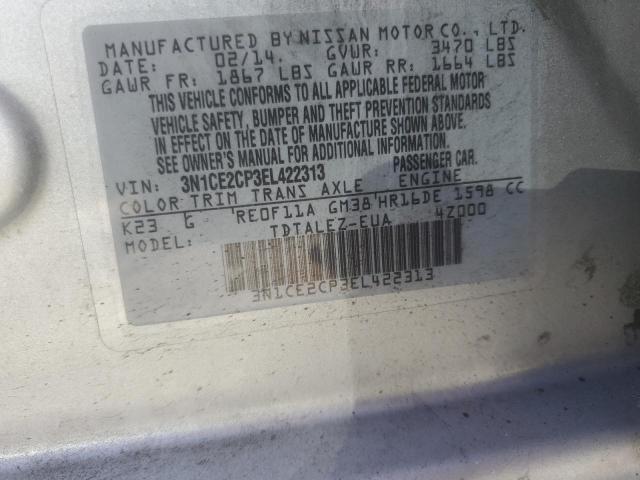 Photo 11 VIN: 3N1CE2CP3EL422313 - NISSAN VERSA 