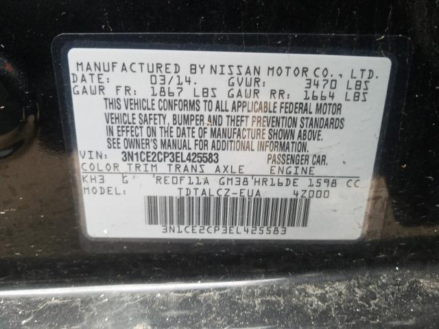 Photo 9 VIN: 3N1CE2CP3EL425583 - NISSAN VERSA NOTE 