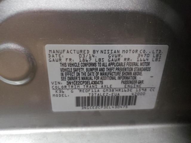 Photo 9 VIN: 3N1CE2CP3EL430475 - NISSAN VERSA NOTE 