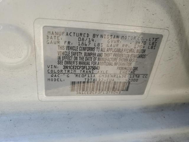 Photo 12 VIN: 3N1CE2CP3FL375043 - NISSAN VERSA NOTE 