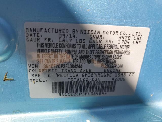 Photo 11 VIN: 3N1CE2CP3FL384244 - NISSAN VERSA 