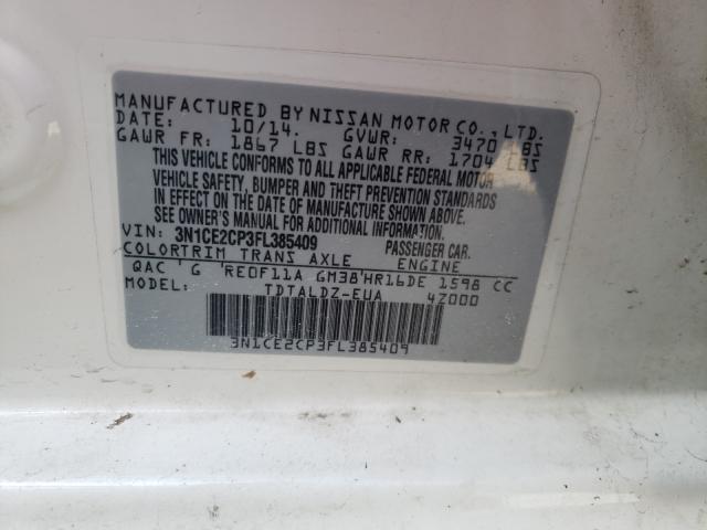 Photo 9 VIN: 3N1CE2CP3FL385409 - NISSAN VERSA NOTE 