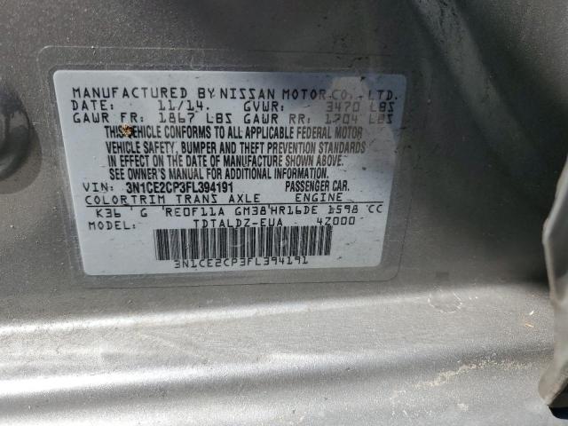 Photo 11 VIN: 3N1CE2CP3FL394191 - NISSAN VERSA NOTE 