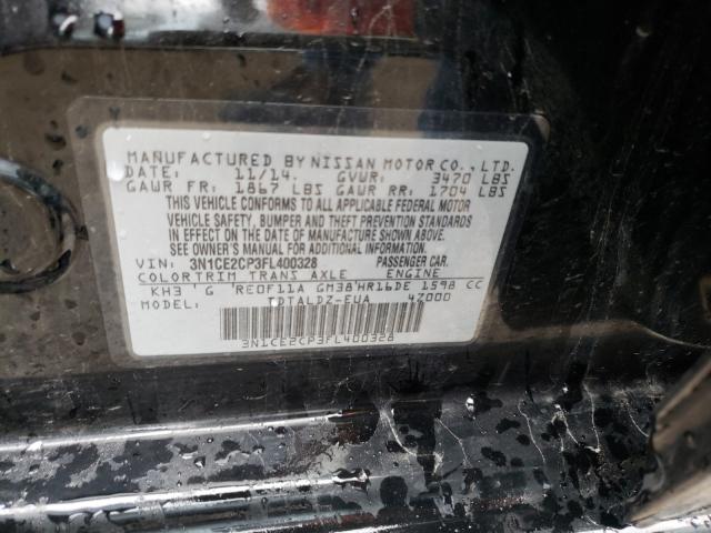 Photo 9 VIN: 3N1CE2CP3FL400328 - NISSAN VERSA 