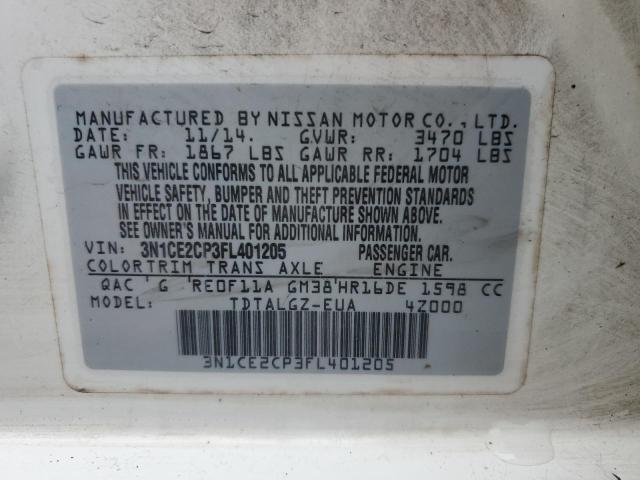 Photo 11 VIN: 3N1CE2CP3FL401205 - NISSAN VERSA NOTE 