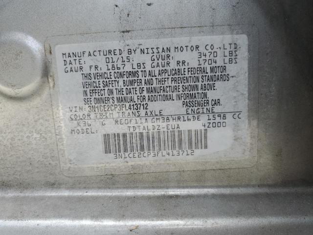 Photo 9 VIN: 3N1CE2CP3FL413712 - NISSAN VERSA NOTE 