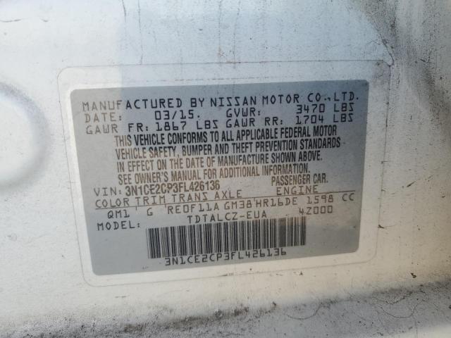 Photo 11 VIN: 3N1CE2CP3FL426136 - NISSAN VERSA NOTE 