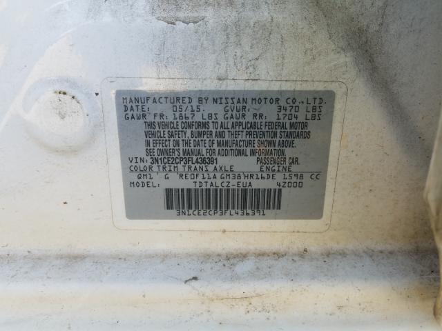 Photo 9 VIN: 3N1CE2CP3FL436391 - NISSAN VERSA NOTE 