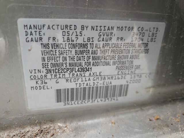 Photo 9 VIN: 3N1CE2CP3FL439341 - NISSAN VERSA NOTE 