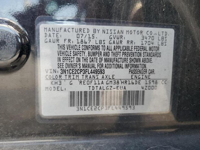 Photo 13 VIN: 3N1CE2CP3FL449593 - NISSAN VERSA NOTE 