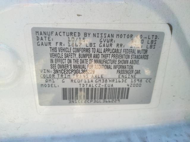 Photo 9 VIN: 3N1CE2CP3GL366229 - NISSAN VERSA NOTE 