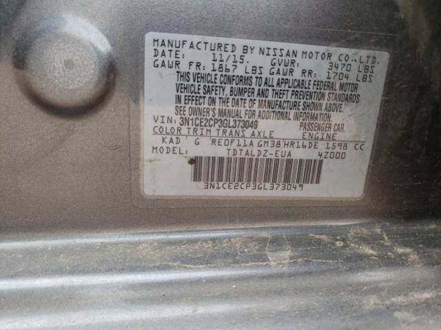 Photo 9 VIN: 3N1CE2CP3GL373049 - NISSAN VERSA NOTE 