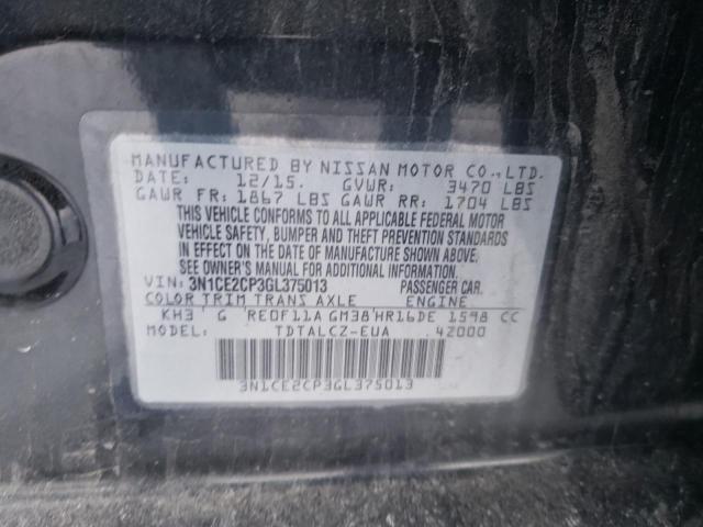 Photo 9 VIN: 3N1CE2CP3GL375013 - NISSAN VERSA NOTE 