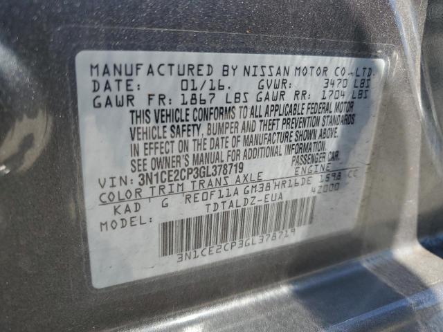 Photo 12 VIN: 3N1CE2CP3GL378719 - NISSAN VERSA NOTE 