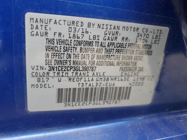 Photo 12 VIN: 3N1CE2CP3GL390787 - NISSAN VERSA NOTE 