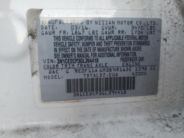 Photo 11 VIN: 3N1CE2CP3GL394418 - NISSAN VERSA NOTE 