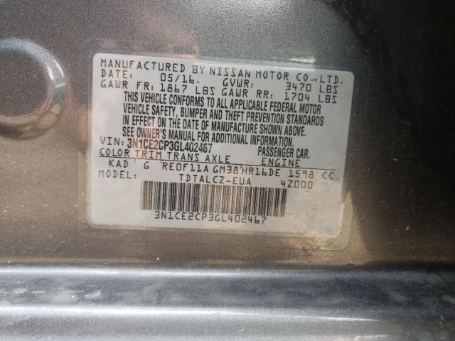 Photo 9 VIN: 3N1CE2CP3GL402467 - NISSAN VERSA NOTE 