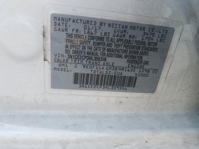 Photo 9 VIN: 3N1CE2CP3HL359346 - NISSAN VERSA NOTE 