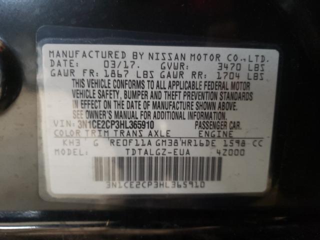 Photo 9 VIN: 3N1CE2CP3HL365910 - NISSAN VERSA 