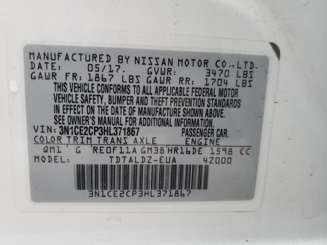 Photo 11 VIN: 3N1CE2CP3HL371867 - NISSAN VERSA NOTE 