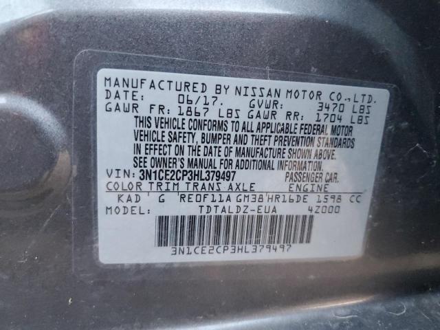 Photo 11 VIN: 3N1CE2CP3HL379497 - NISSAN VERSA NOTE 