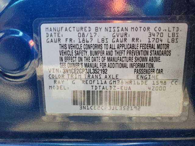 Photo 11 VIN: 3N1CE2CP3JL352192 - NISSAN VERSA 