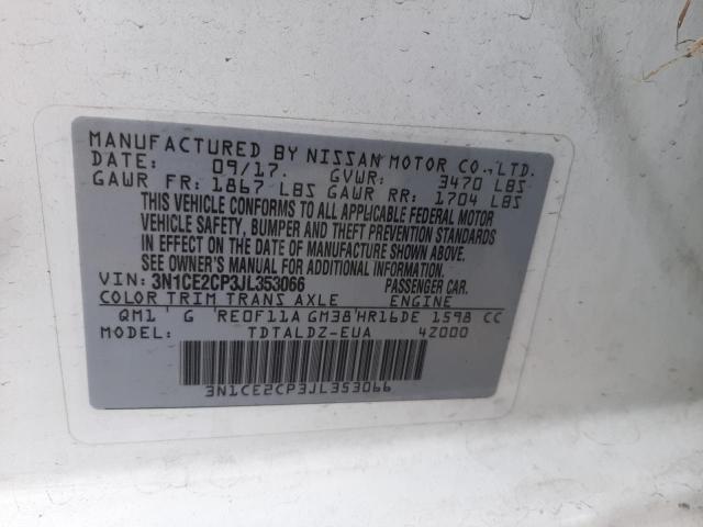 Photo 9 VIN: 3N1CE2CP3JL353066 - NISSAN VERSA NOTE 