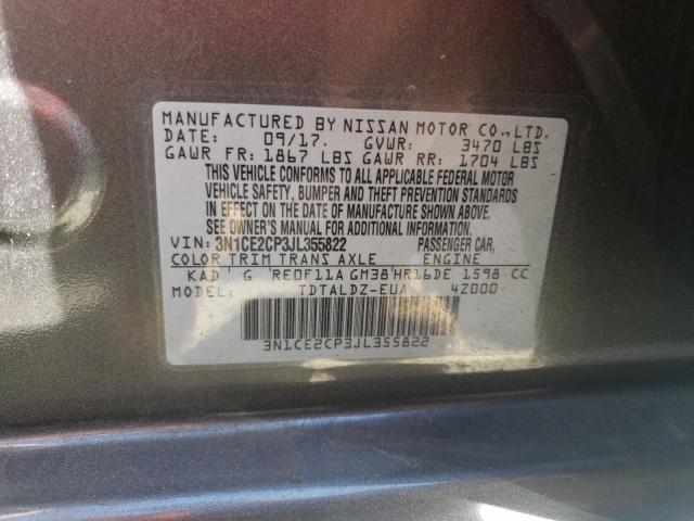 Photo 12 VIN: 3N1CE2CP3JL355822 - NISSAN VERSA NOTE 