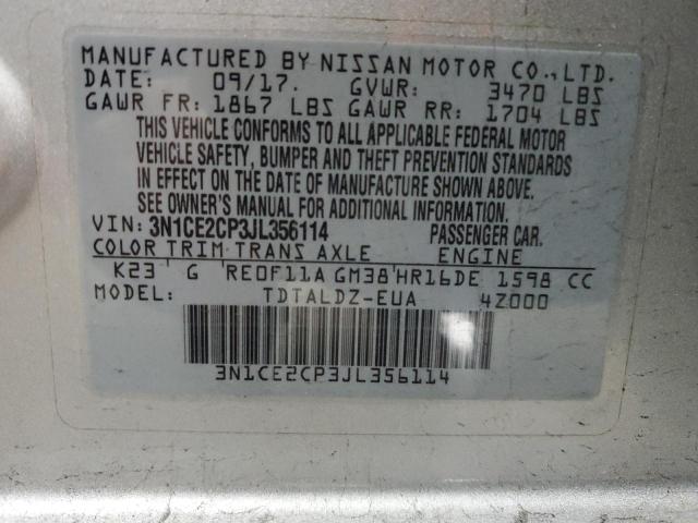 Photo 12 VIN: 3N1CE2CP3JL356114 - NISSAN VERSA NOTE 