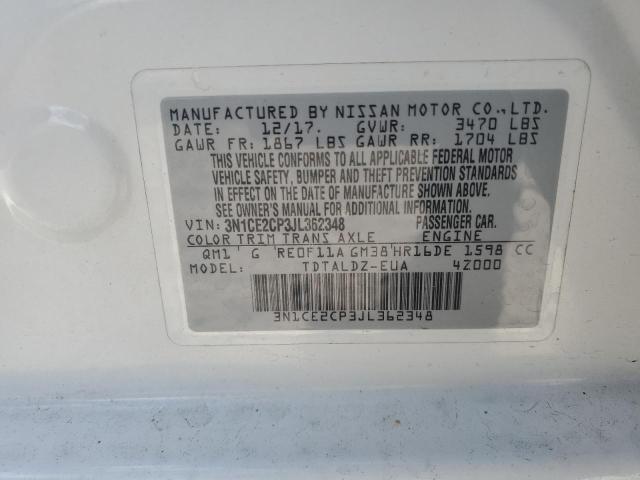 Photo 12 VIN: 3N1CE2CP3JL362348 - NISSAN VERSA NOTE 