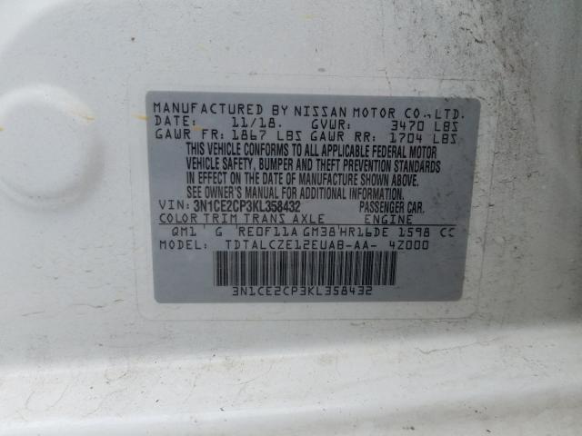 Photo 9 VIN: 3N1CE2CP3KL358432 - NISSAN VERSA NOTE 