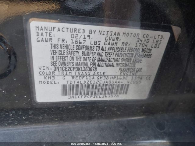 Photo 8 VIN: 3N1CE2CP3KL363078 - NISSAN VERSA NOTE 