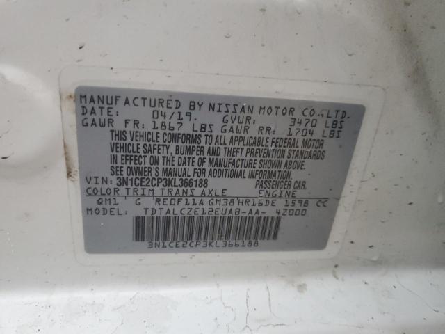 Photo 12 VIN: 3N1CE2CP3KL366188 - NISSAN VERSA NOTE 