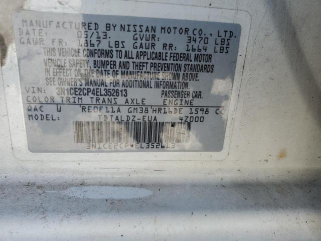 Photo 11 VIN: 3N1CE2CP4EL352613 - NISSAN VERSA 