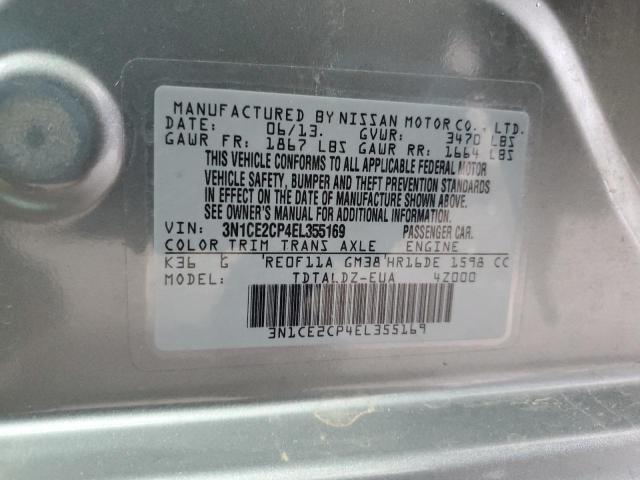 Photo 11 VIN: 3N1CE2CP4EL355169 - NISSAN VERSA NOTE 